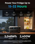 Anker SOLIX C2000 Gen2 Portable Power Station, Expansion Battery, 4096Wh