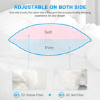 EIUE Hotel Collection Bed Pillows for Sleeping 2 Pack Queen Size，Pillows for Side and Back Sleepers,Super Soft Down Alternative Microfiber Filled Pillows,20 x 30 Inches