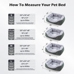 INVENHO Medium Dog Beds for Medium Dogs Washable, Rectangle Dog Bed Medium Size Dog, Orthopedic Dog Bed, Warming Soft Calming Sleeping Puppy Bed Durable Pet Bed with Anti-Slip Bottom M(30"x24"x9")