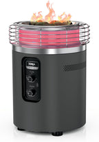 Ninja Fireside360 Fire Pit & Heater, 80,000 BTU, 3 Modes, Push Start, Gray | Ninja Fireside360 offers flame, heat, or both with up to 80,000 BTUs, hassle-free dial control, and smokeless design