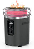 Ninja Fireside360 Fire Pit & Heater, 80,000 BTU, 3 Modes, Push Start, Gray | Ninja Fireside360 offers flame, heat, or both with up to 80,000 BTUs, hassle-free dial control, and smokeless design