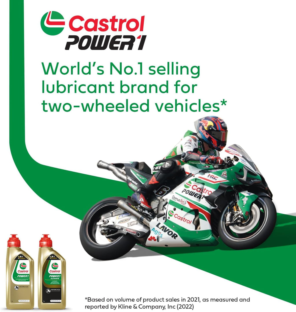 Castrol POWER1 4T 10W-40 Motorcycle Oil, 4L