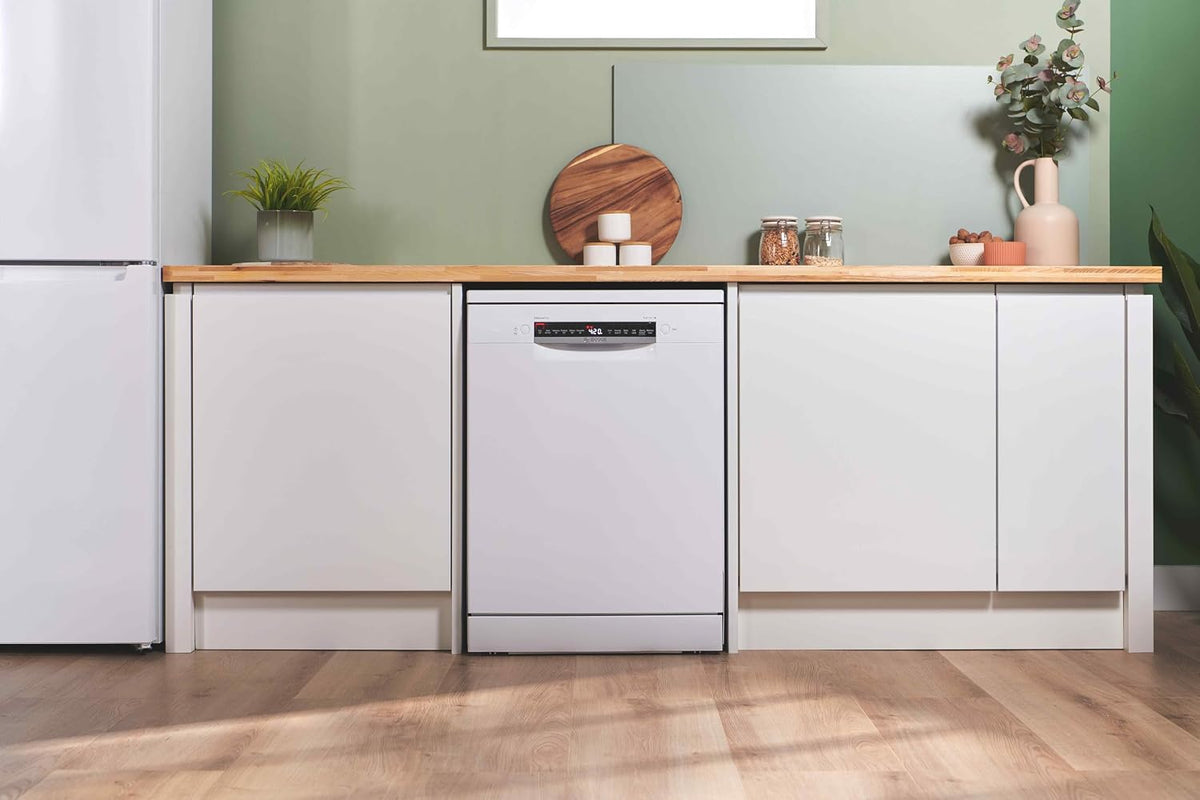 Bosch Series 4 SMS4EKW06G Freestanding Dishwasher, 60cm, White