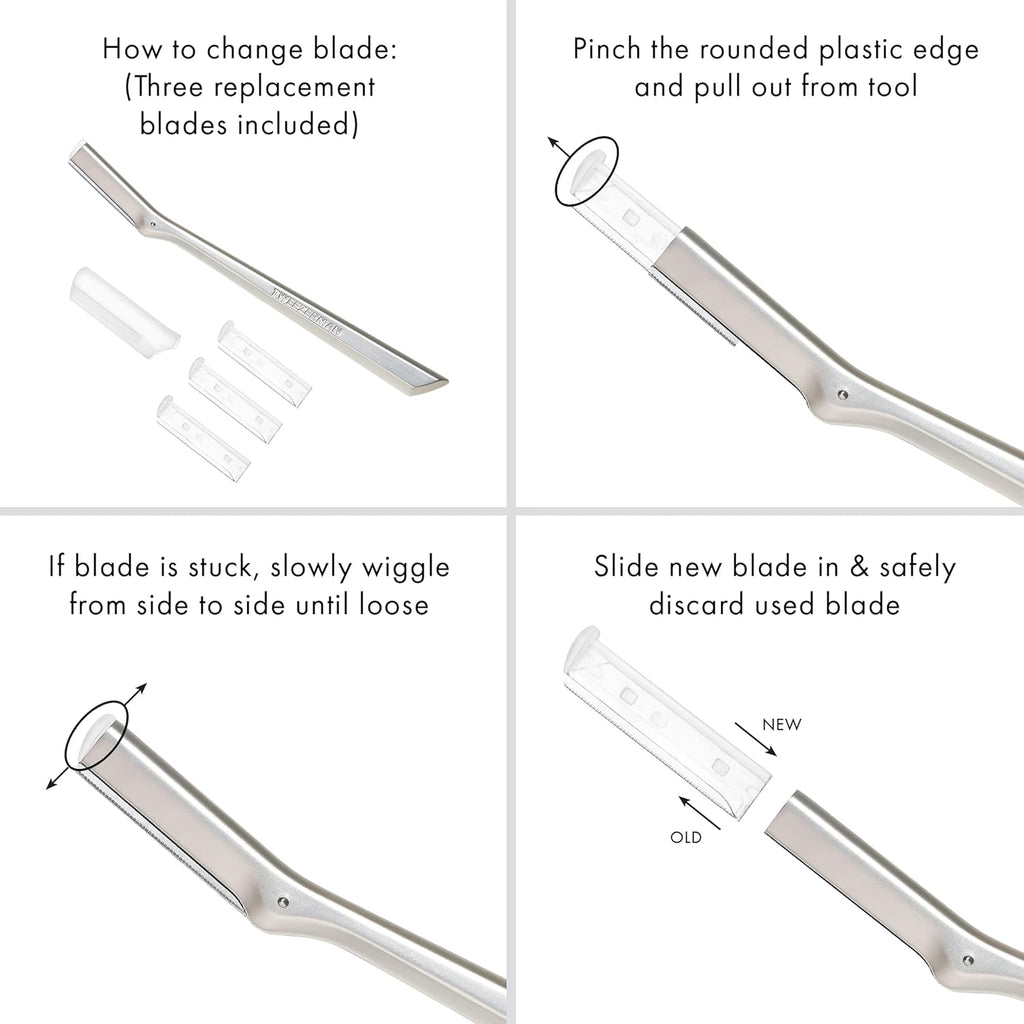 Tweezerman Facial Razor Stainless Steel