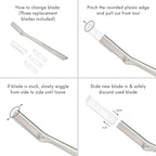Tweezerman Facial Razor Stainless Steel