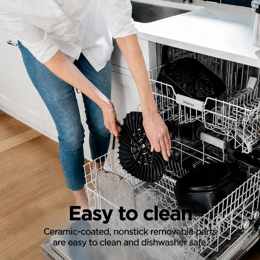 Ninja® Foodi® Smart 5-in-1 Indoor Grill & 4-qt Air Fryer, Black, LG451BK | Smart Cook System with temp probe delivers perfect doneness, rare to well done. Sears, sizzles & air fry crisps. 4-qt, 5-in-1