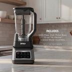 Ninja Professional Plus Blender, Auto-iQ, 1400W, 72oz Pitcher, BN701 | 1400 peak-watt motor, 3 Auto-iQ presets for smoothies, frozen drinks & ice cream. Total Crushing blades. Dishwasher safe.