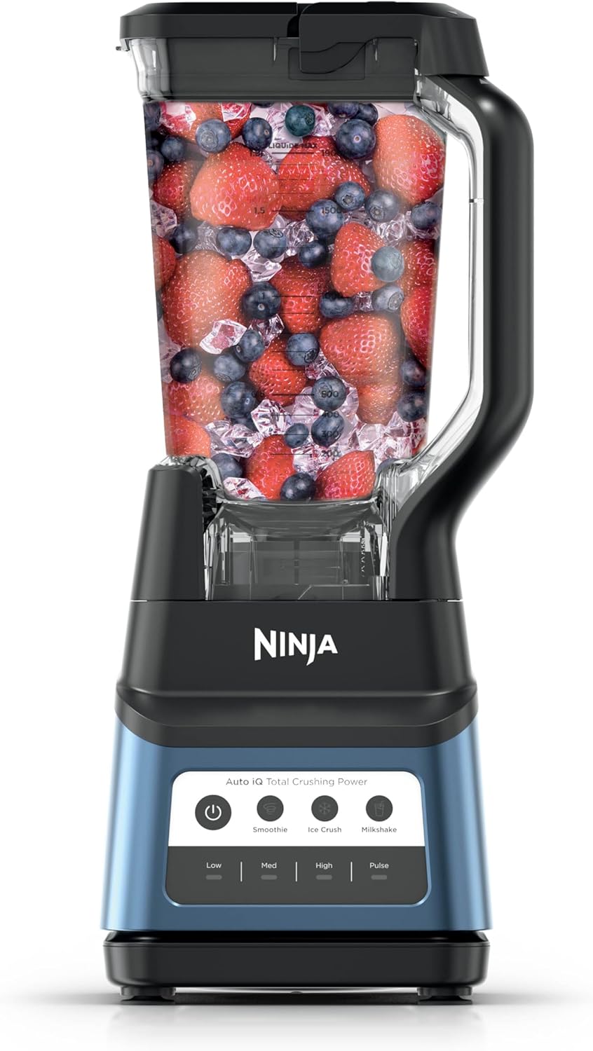 Ninja Professional Plus Blender, Auto-iQ, 1400W, 72oz Pitcher, BN701BLBRN | 1400 peak-watt motor, 3 Auto-iQ presets for smoothies, frozen drinks & ice cream. Total Crushing blades. Dishwasher safe.