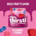 Ninja Thirsti Flavored Water Drops, Berry Burst, Zero Calories | Zero Sugar, 12oz drinks, 3 Pack, Compatible with All Ninja Thirsti Drink Systems - WC1000, WC2000 & WC3000 Series, WCFBRPNAM