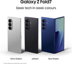 Samsung Galaxy Z Fold7 AI Phone, Thin and Light Foldable Design, Large Screen, 200MP Camera, 256GB Storage, 12GB Memory, 4400 mAh Battery, Blue Shadow, 3 Year Extended Warranty (UK Version)