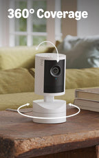 Ring Pan-Tilt Indoor Camera 2K (newest gen), Plug-In, 360° Coverage, Auto Tracking, Pet Camera, Retinal 2K Video, 6x Enhanced Zoom, Business or House security, Alternative to CCTV