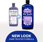 Dr Teal's Foaming Bath with Pure Epsom Salt, Soothe & Sleep with Lavender, 34 fl oz (Pack of 2)