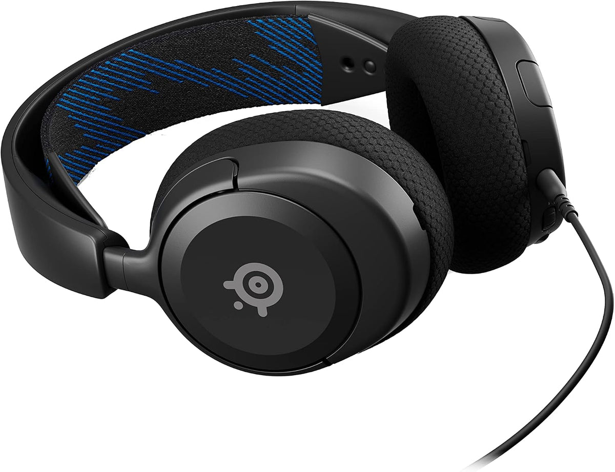 SteelSeries Arctis Nova 1P for PlayStation - PS5 Gaming Headset - Hi-Fi Drivers - 360° Spatial Audio - AirWeave Memory Foam Ear Cushions - Lightweight - Also compatible with PC, Xbox - Black