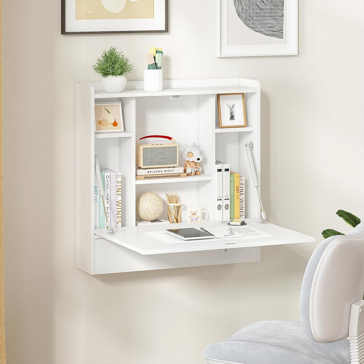 Wall Mounted Table Folding Desk Drop Leaf Floating Table Computer Desk