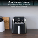 Ninja Air Fryer XL with MaxCrisp, 6.5 Qt, 6-in-1, Grey, AF181 | Max crisp, air fry, roast, bake, reheat, dehydrate, 1750W, 450F max, Fits 9 lbs wings