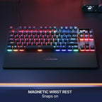 SteelSeries Apex Pro TKL Gen 3 Gaming Keyboard - OmniPoint 3.0 Analog Magnetic Switches, QuickSet Auto-Presets (Rapid Trigger, Rapid Tap/SOCD, Protection Mode), OLED, RGB, PBT, USB-C, English QWERTY