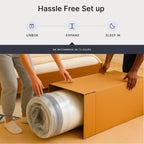 Signature Design by Ashley Memory Foam Twin Mattress, 6-Inch Medium Firm | Low profile CertiPUR-US certified bed in a box, Ideal for guest rooms