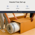 Signature Design by Ashley Memory Foam Mattress, 6-Inch Medium Firm Queen | 3-layer construction, Base and super soft foams, 4-way stretch knit cover, Space saving