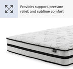 Signature Design by Ashley Queen Mattress, 10 Inch Medium Firm Hybrid