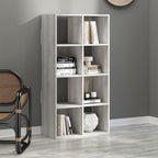 Signature Design by Ashley 8 Cube Storage Organizer Bookcase, Whitewash | Vertical or horizontal setup, Sturdy engineered wood (MDF/particleboard/plywood) and decorative laminate, Paxberry Series