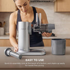 Ninja NeverClog Cold Press Juicer, 24oz Jug, 36oz Pulp, Silver, JC151SL | 150W high-torque auger juices fibrous fruits & veggies. Total Pulp Control, 2 one-touch programs. Dishwasher safe.