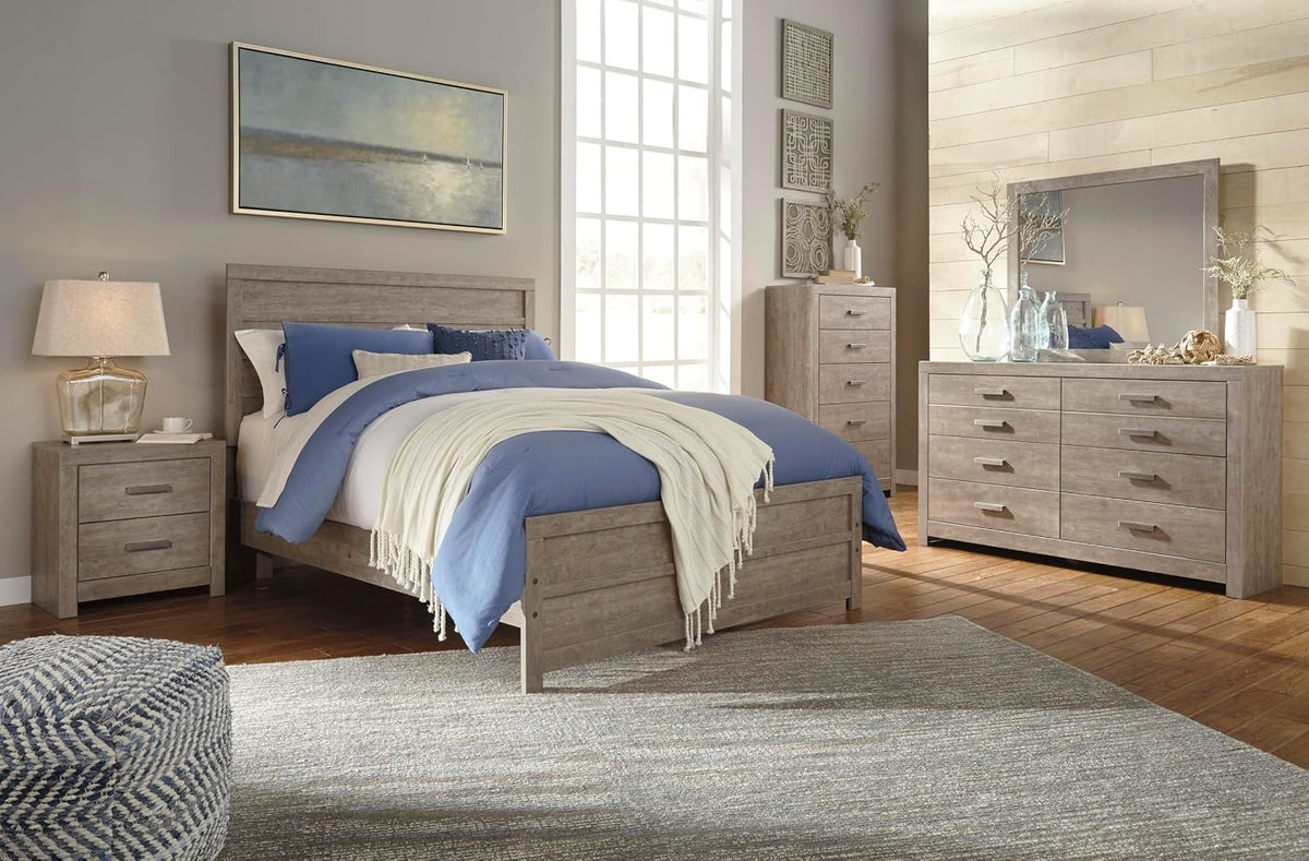 Signature Design by Ashley Culverbach Scandinavian 6 Drawer Dresser, Weathered Gray