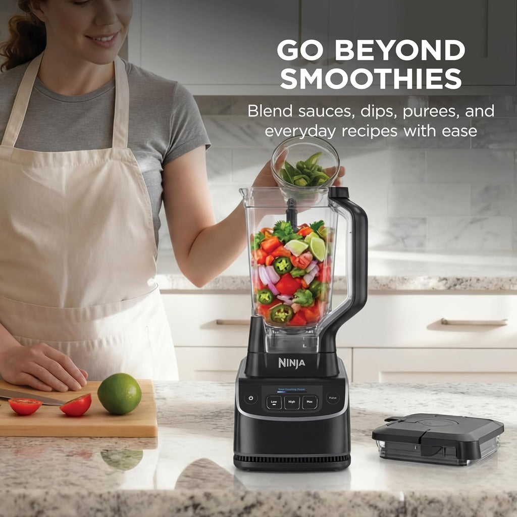 Ninja UltraCrush Professional Blender, 1000W, 72oz Pitcher, 3 Speeds, BP201 | 1000W Total Crushing blades power through ice & fruit. XL 72-oz pitcher, 3 manual speeds plus pulse. Dishwasher safe.