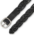 Levi's Women's Fully Adjustable Casual Leather Braided Belt for Jeans and Dresses
