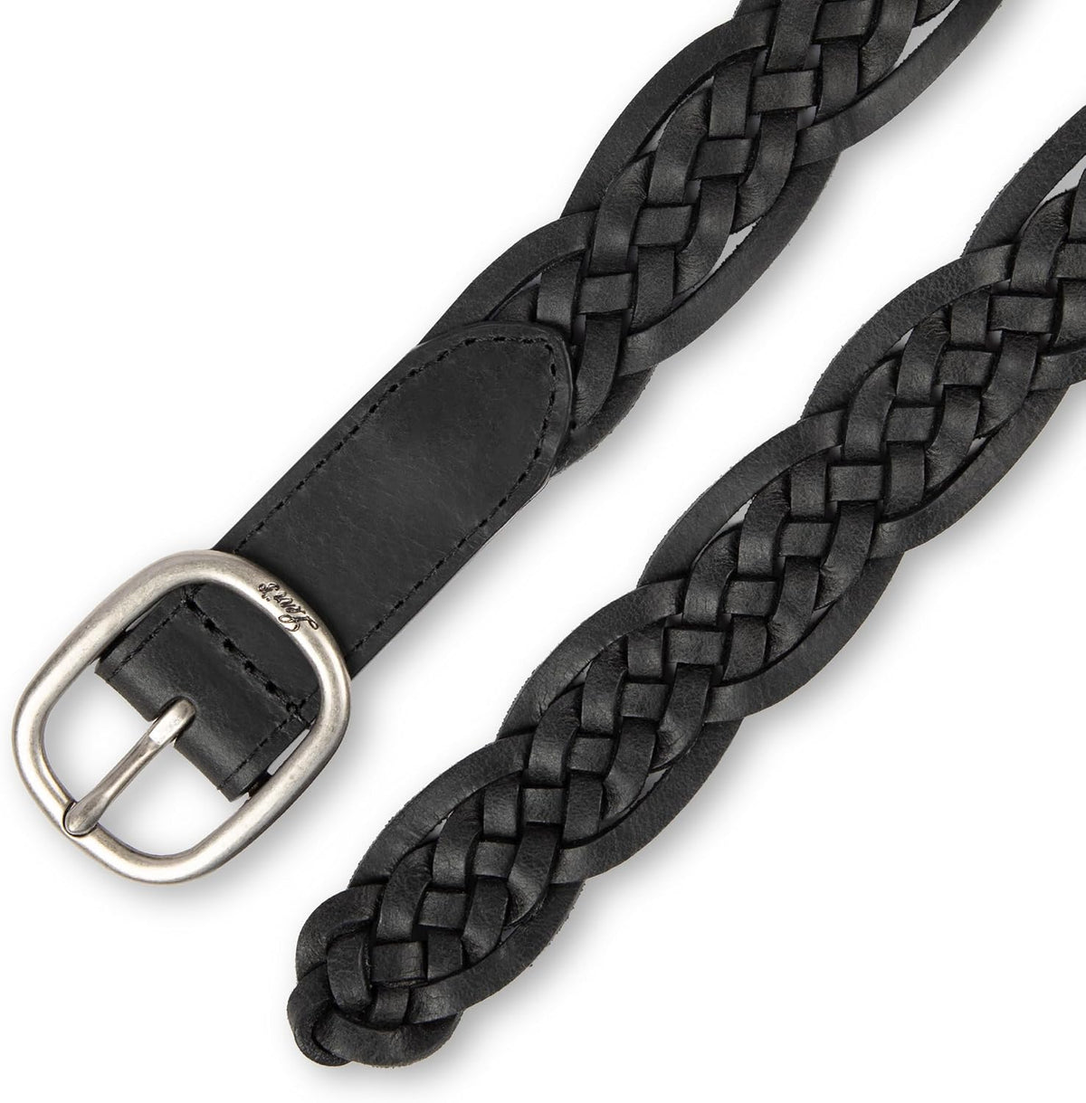 Levi's Women's Fully Adjustable Casual Leather Braided Belt for Jeans and Dresses
