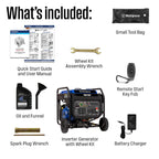 Westinghouse 12000 Peak Watt Tri-Fuel Portable Inverter Generator, Remote Start, Transfer Switch Ready, Gas/Propane/Natural Gas Powered, Low THD, Safe for Electronics, Parallel Capable, CO Sensor