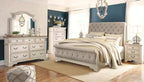 Signature Design by Ashley 7 Drawer Dresser for Bedroom, Two-Tone White | French country aesthetic with distressed wood top, Smooth-gliding dovetail joints and bronze-tone hardware, Realyn Series