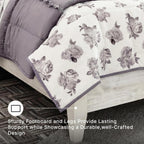 Signature Design by Ashley Panel Bed Frame, White Full Size, Paxberry | Boho carved floral medallion, Adjustable height headboard, Durable engineered wood, Standard full size mattress fit