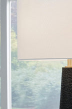Signature Design by Ashley Hallburg Floor Lamp, Modern Black