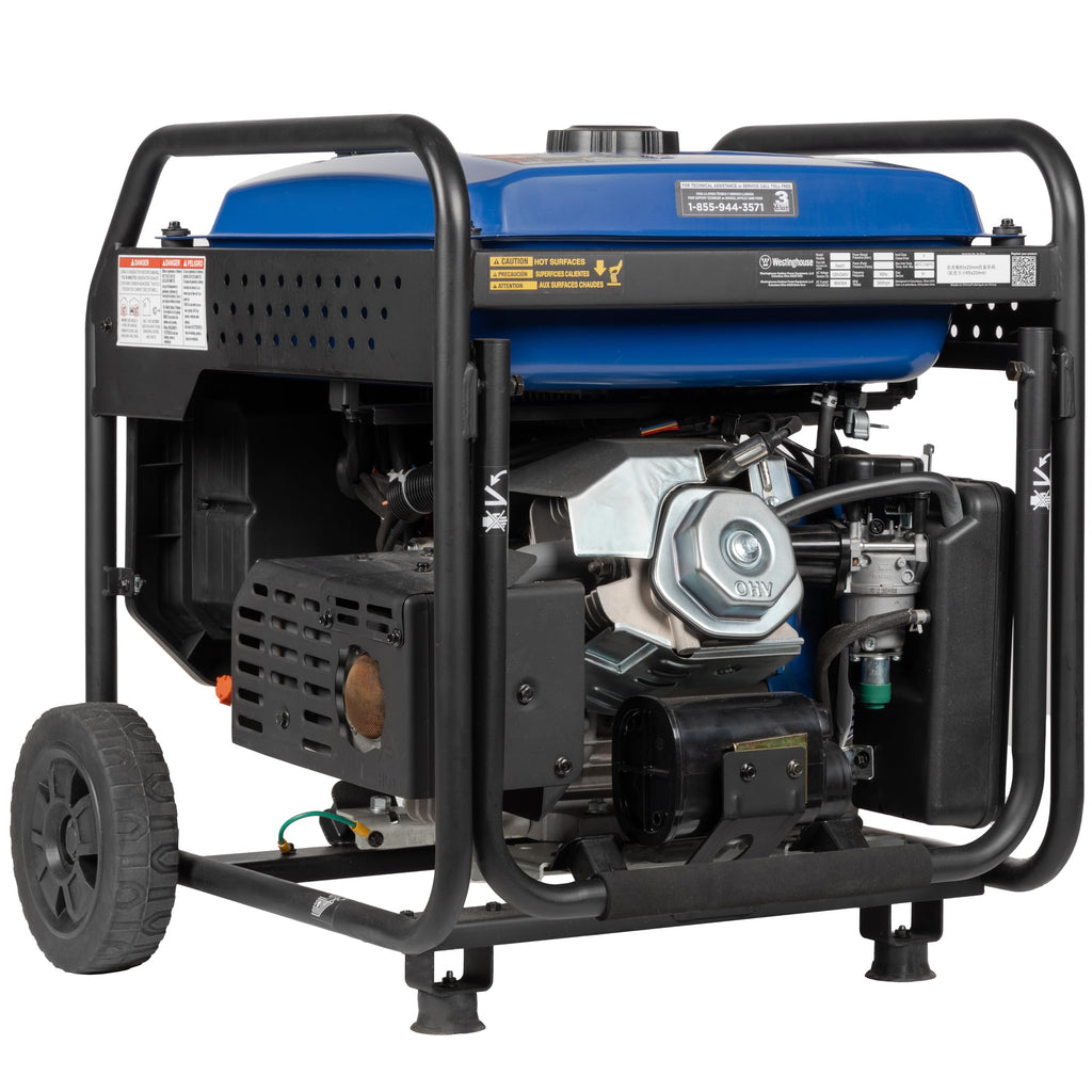 Westinghouse 12000 Peak Watt Dual Fuel Portable Inverter Generator, Remote Electric Start, Transfer Switch Ready, Gas and Propane Powered, Low THD - Safe for Electronics, Parallel Capable, CO Sensor