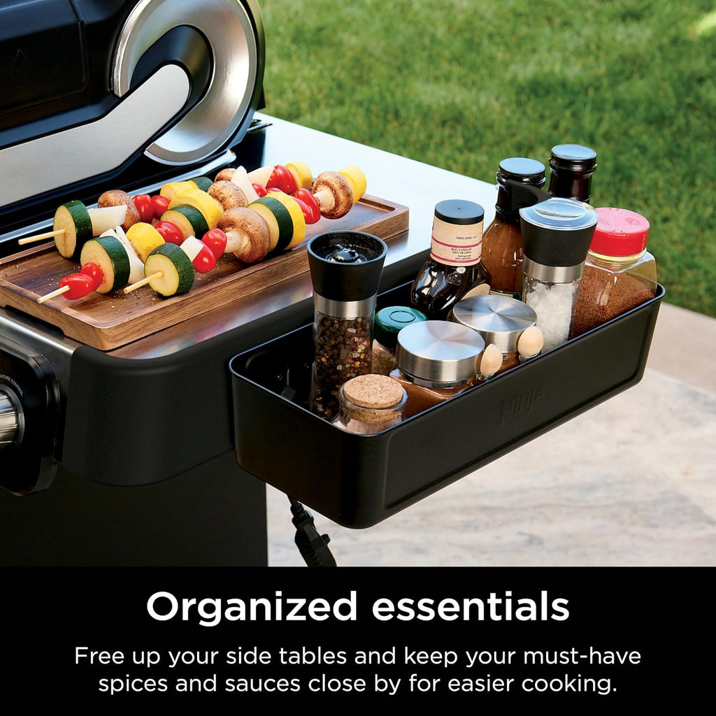 Ninja FlexFlame Storage Caddy for PG300, Holds 10lbs | Ninja FlexFlame Storage Caddy adds 50+ sq in of space, holding up to 10 lbs of tools for sauces, spices, and rubs