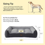 Bedsure SupportMax® Extra Thick Orthopedic XL Dog Bed for Extra Large Dogs