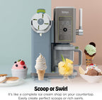 Ninja Creami Scoop & Swirl 13-in-1 Ice Cream and Soft Serve Maker, NC701ND | Ninja Creami Scoop and Swirl turns almost anything into ice cream and soft serve at a button touch, scooped or swirled.