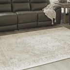 Signature Design by Ashley Gatwell Vintage Persian Rug 8x10 | Machine woven polyester face with jute backing, Medium 9 mm pile height, Contemporary area rug for living rooms