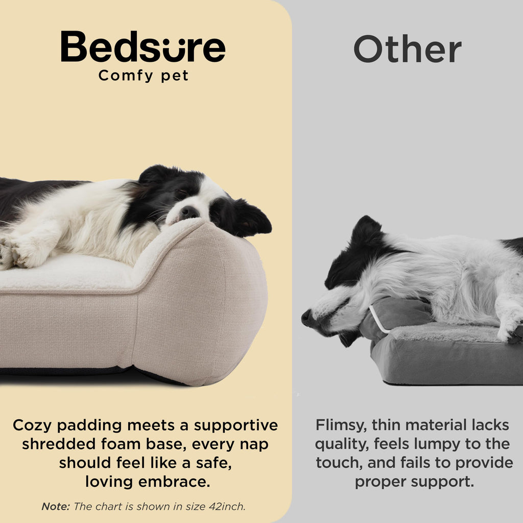 Bedsure SupportMax® Extra Thick Orthopedic XL Dog Bed for Extra Large Dogs