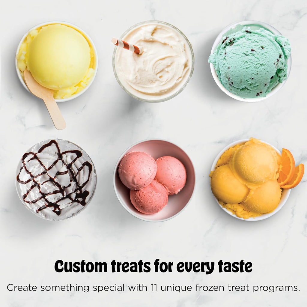 Ninja CREAMi Deluxe Ice Cream Maker | 11-in-1 Create Frozen Desserts, Sorbet, Milkshakes, Yogurt & More | Includes 2 Dishwasher Safe XL 24 Oz. Tubs with storage lids | Blue | NC501ND