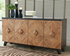 Signature Design by Ashley 72" Sideboard Accent Cabinet with Doors