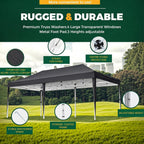3x6m Pop Up Gazebo with 6 Sidewalls, Heavy Duty Marquee Party Tent, Waterproof & UPF 50+ UV Protection, Easy Setup Folding Canopy for Garden Events, Weddings, Markets & Carport