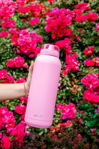 Ello Cooper 22oz Insulated Stainless Steel Water Bottle with Straw, Bubble