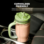 Ninja BlendBOSS Personal Blender, 26oz Tumbler, 1200PW, Watermelon, DB351GN | 1200-peak-watt BlendBOSS crushes ice to snow. 26-oz leakproof tumbler, chug spout & detachable straw. Dishwasher safe.
