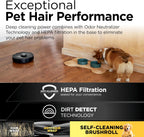 Shark PowerDetect Self-Empty Robot Vacuum, Black, AV2820S