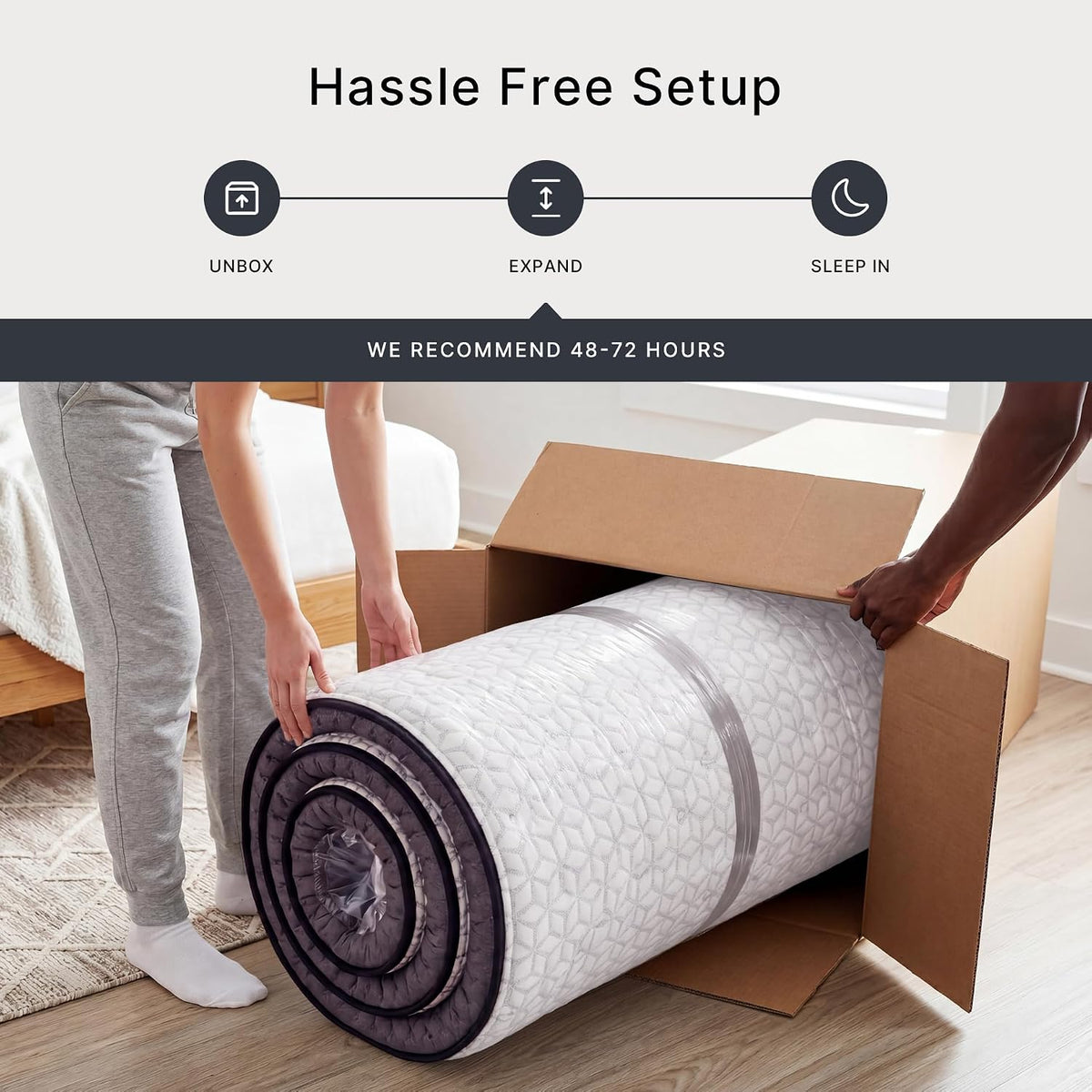 Signature Design by Ashley Queen Pillow Top 13 ' Pillow Top Hybrid Mattress with Gel Memory Foam, Edge Support for Cool Sleep and Pressure Relief, Fiberglass-Free, Bed In A Box