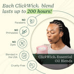 Lifelines Flameless Candle Diffuser with 2 Clickwick Essential Oil Blends