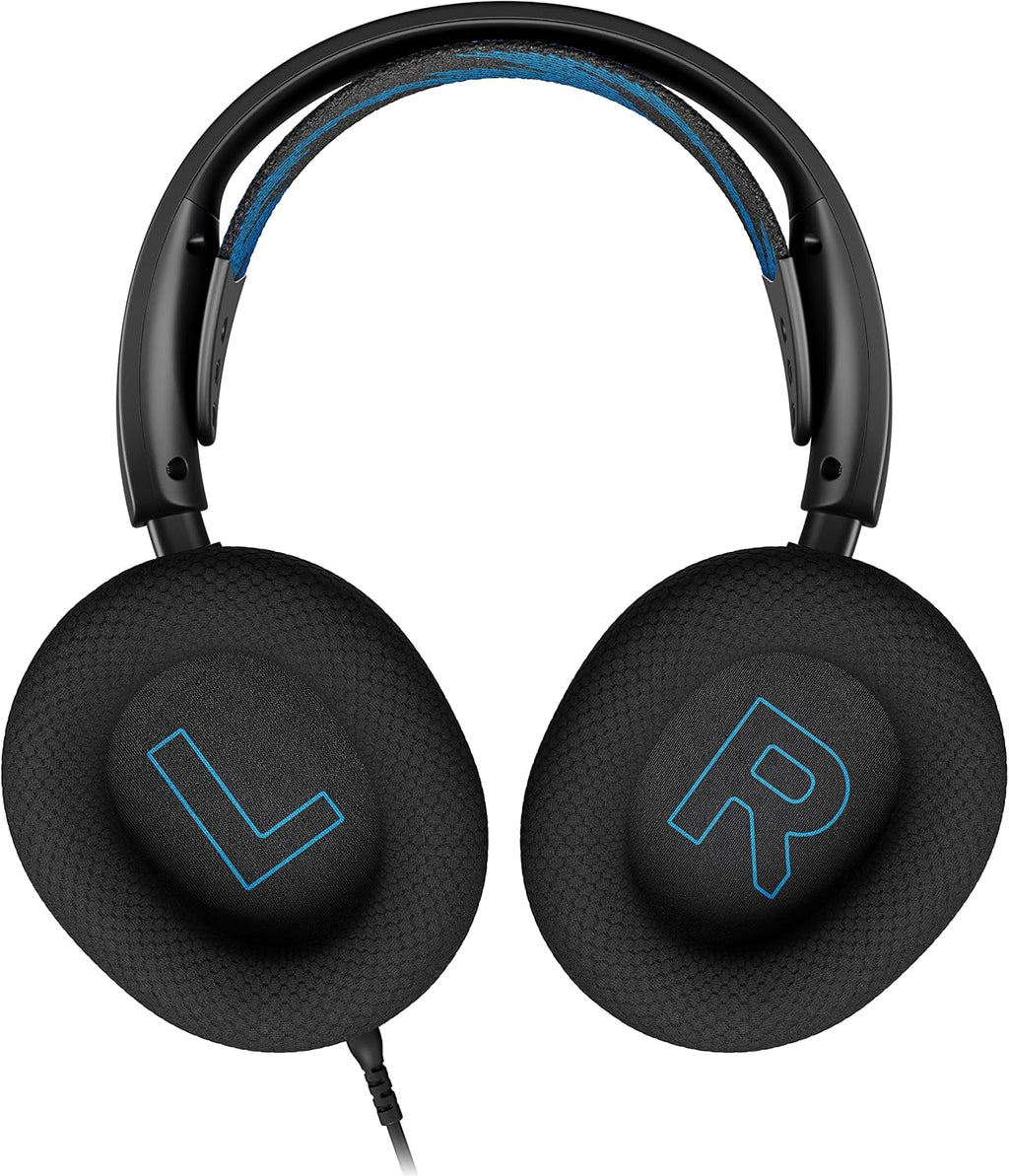 SteelSeries Arctis Nova 1P for PlayStation - PS5 Gaming Headset - Hi-Fi Drivers - 360° Spatial Audio - AirWeave Memory Foam Ear Cushions - Lightweight - Also compatible with PC, Xbox - Black
