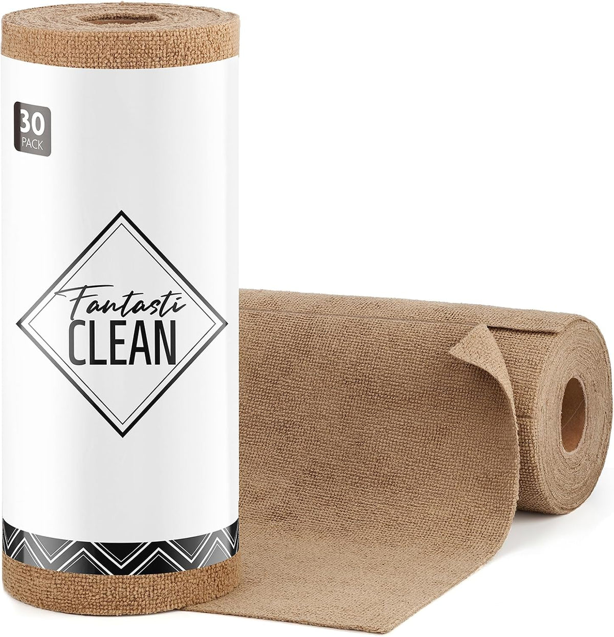 Fantasticlean Microfiber Cleaning Cloth Roll -75 Pack, 12" x 12" (Pink)