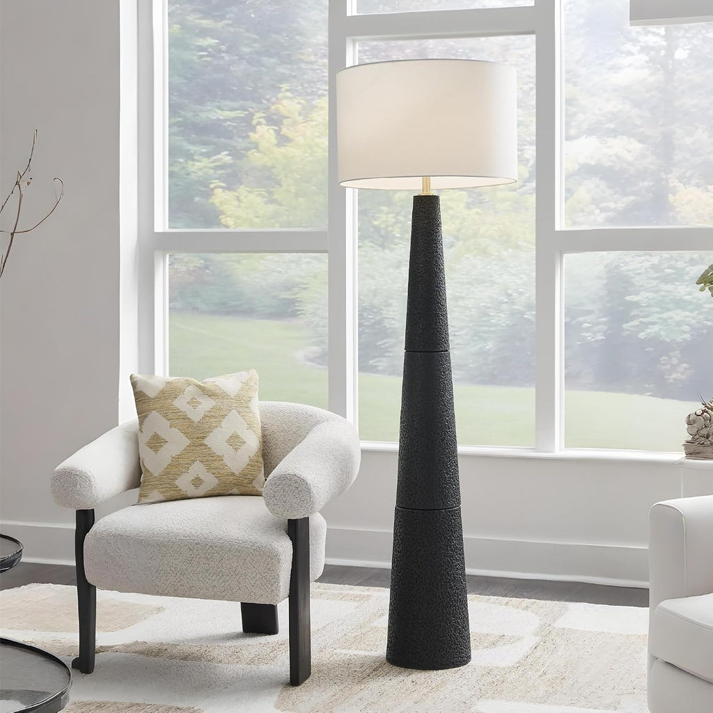 Signature Design by Ashley Hallburg Floor Lamp, Modern Black